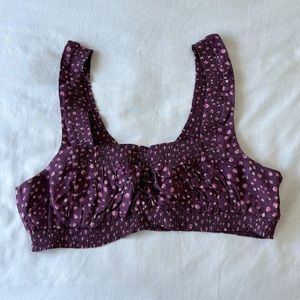 Free People Floral Pajama Bra Top